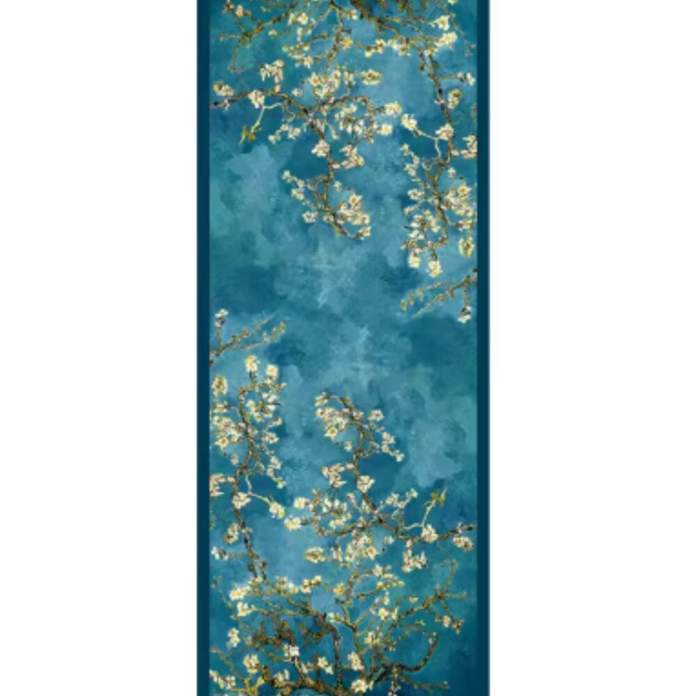 Van Gogh Cherry Blossom Silk Shawl Scarf 72x34 Artist Floral Wrap New - Picture 6 of 6